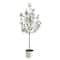 6ft. Olive Artificial Tree in White Tin Planter
